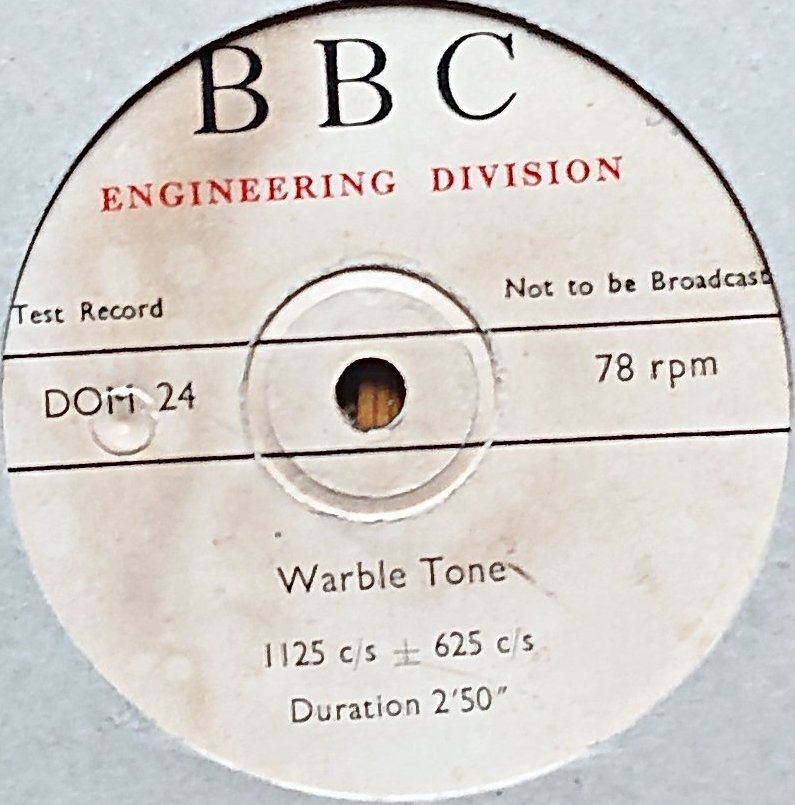DOM 24 Warble tone Various from the BBC records and Tapes library Label